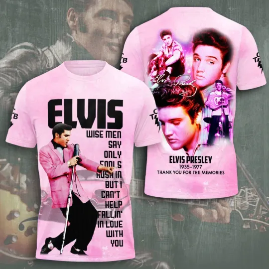 Discover Elvis Presley 3D T-Shirt Unisex T-Shirt 3D, gift for fans