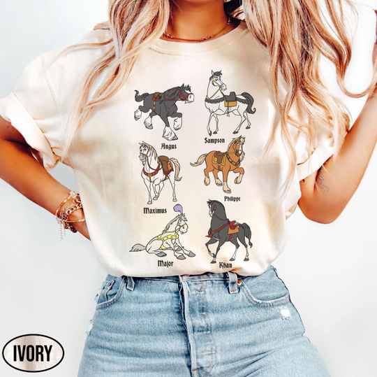 Discover Disney Princess Horses Shirt, Disney Horse Shirt, Animal Kingdom, Cute Horse Girl, Family Vacation, Disneyland Trip, Disney Shirt For Fan