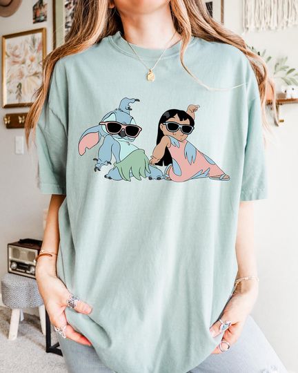 Discover Funny Lilo and Stitch Dancing Hawaii Aloha Shirt, Experiment 626 T-shirt, Disney Kids Shirt