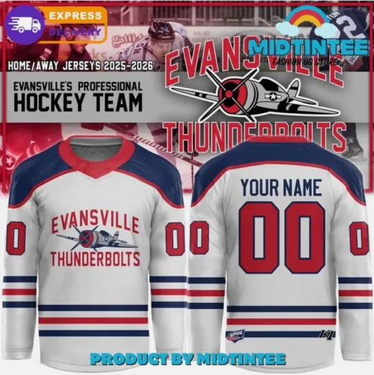 Discover Personalized Evansville Team 2025 26 Hockey Jersey Gift For Valentine