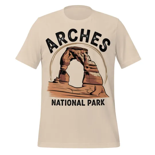 Discover Arches National Park Shirt Unisex Red Rock Utah Desert Hiking Adventure Tee