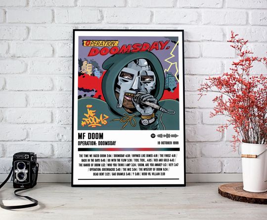 Discover Mf Dooom Poster Print | Operation Doomsday Album Poster | Music Poster | Album Cover Poster | Wall Decor | Music Gift