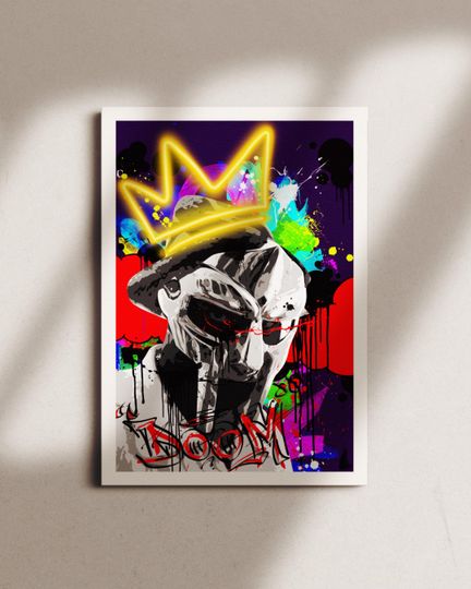 Discover MF Dooom | Wall Art | Digital Painting | Hip Hop Legend