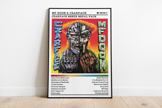 Discover MF Dooom Czarface Album Poster: Rap Music Wall Art