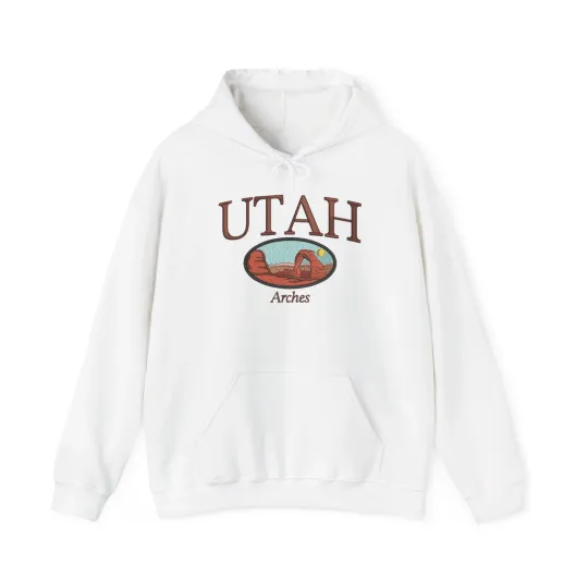 Discover Utah Arches Graphic Hoodie Heavy Blend Sweatshirt