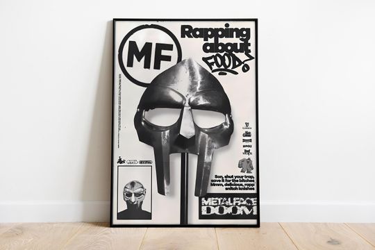 Discover MF Dooom Poster Print: Album Cover Art, Music Room Decor