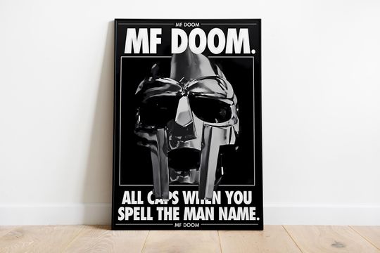 Discover MF Dooom Album Cover Poster: Music Wall Art Print
