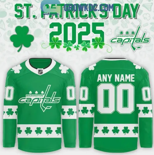 Discover Washington ST Patricks Day 2025 Personalized Hockey Jersey Gift For Valentine