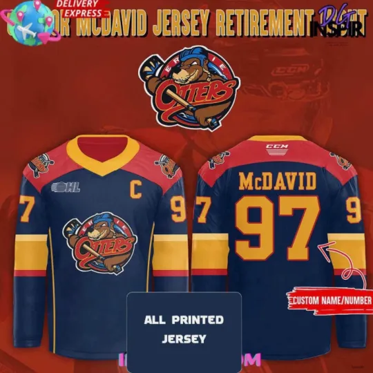 Discover Personalized Erie Otters Special Hockey Jersey Gift For Valentine
