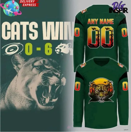 Discover Personalized Panthers x Conservation Night Hockey Jersey Gift For Valentine