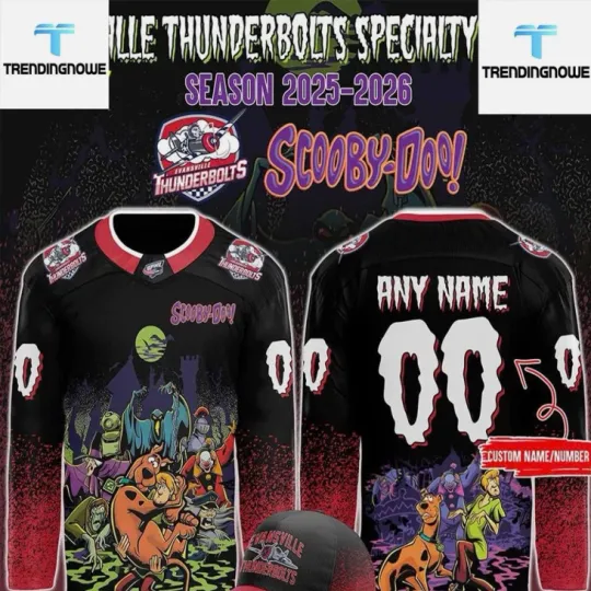 Personalized Thunderbolts Scooby Doo Night 2025 Hockey Jersey