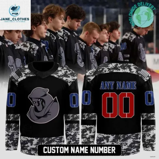 Discover Personalized Phantoms x Military Appreciation Night Hockey Jersey