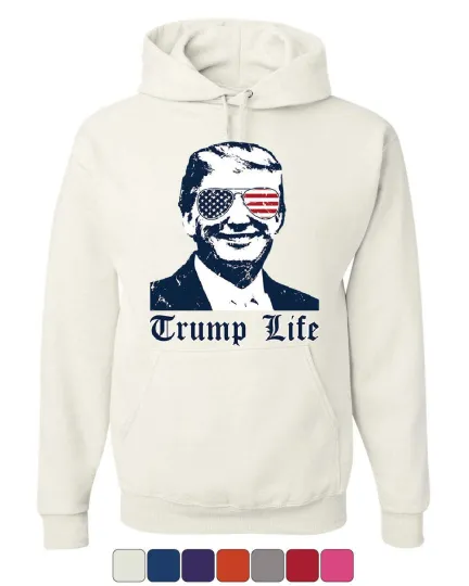 Trump Life Hoodie 45th MAGA Keep America Great Thug Life Parody Sweatshirt