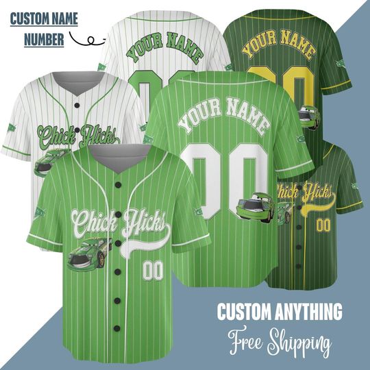 Discover Personalized Chick Hicks Cars Baseball Jersey, Custom Team Outfit