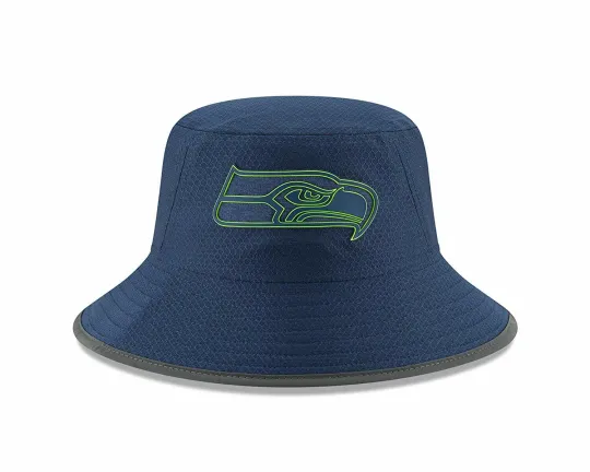 Seattle Seahawks New Era Bucket Hat for Adults Summer 2018 Training