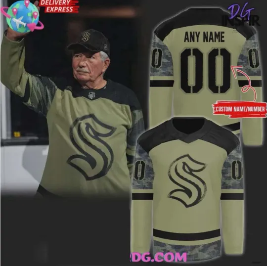 Discover Personalized Seattle Military Appreciation 2025 Hockey Jersey Printed