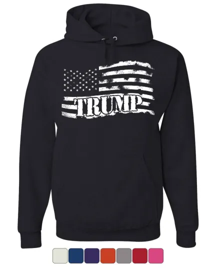 Discover Donald Trump Flag MAGA Hoodie Make America Great Again Sweatshirt
