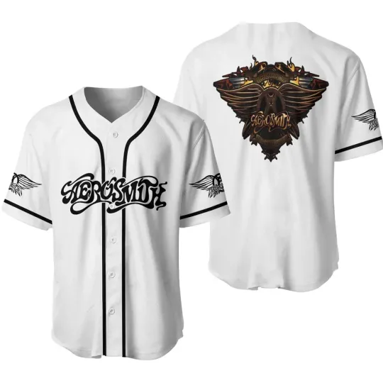 Aerosmith Rock Band 3D Printed Baseball Jersey Shirt
