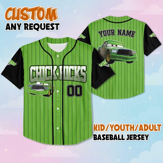 Discover Custom Chick Hicks Baseball Jersey, Disney Cars Chick Hicks Shirt, Cars Baseball Team Outfit, Birthday Gift
