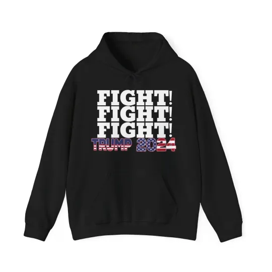 Discover Trump 2024 Hoodie, Fight Fight Fight Hoodie,Donald Trump Sweater,MAGA Sweatshirt