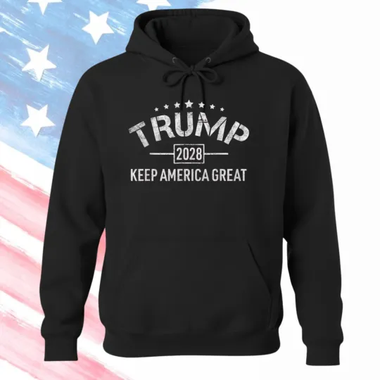 Discover TRENDING - Trump Vance 2028 MAGA Never Surrender Hoodie S-5XL Unisex