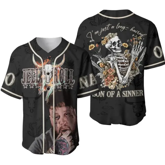 Discover Jelly Roll Jersey Shirt, Broken Style Baseball Jersey, Fan Tour 2025 Gift