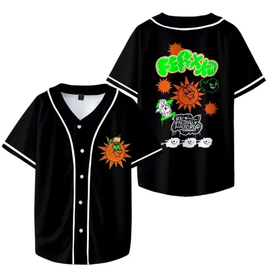 Ferxxo Baseball Jersey No Hay Luz Sin V-Neck Shirt 2025 Tour
