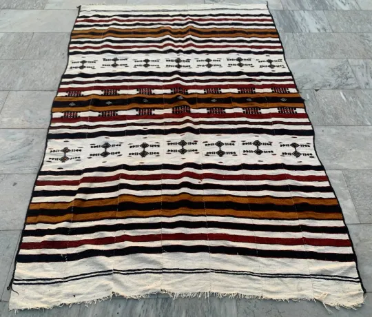 Discover Fulani Blanket,African Blanket,Antique Hand Made Fulani,Wedding Blanket 5x7 ft