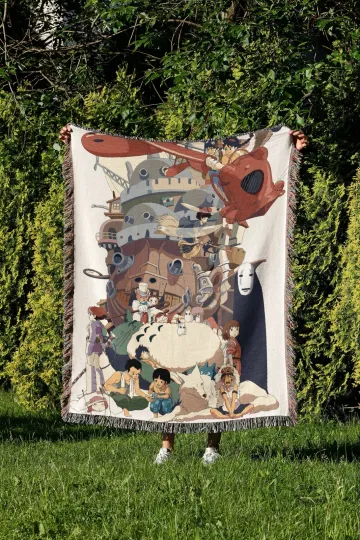 Discover Ultimate Ghibli Anime Woven Blanket