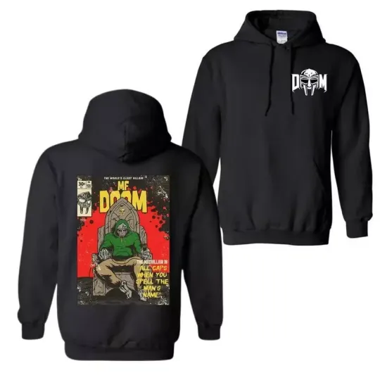 Discover MF Dooom Madvillain Rapper Double Sided Hoodie