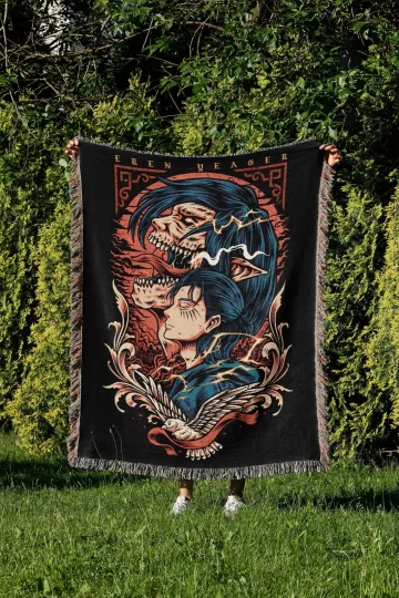 Discover Anime Manga Tapestry Woven Blanket