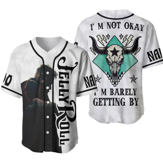Jelly Roll Baseball Jersey, Personalized Jersey, Jelly Roll 2025 Tour