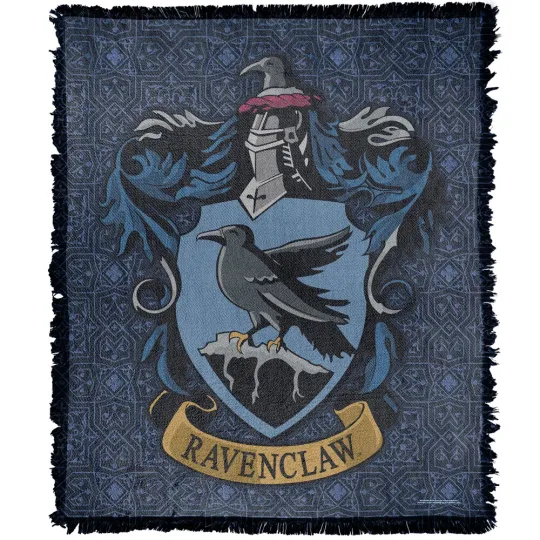 Harry Potter Blanket, 50"x60" Original Ravenclaw Woven Blend Throw