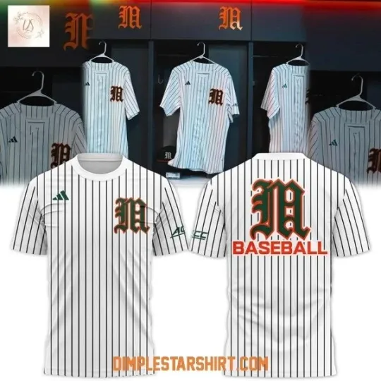 Miami Hurricane Baseball 2026 3D T-Shirt Unisex Fan Gift