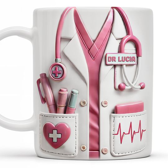 Discover Medical Appreciation Design With Stethoscope, Personalized Custom Coffee Mug