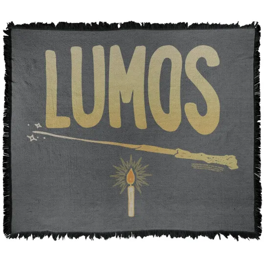 Discover Harry Potter Blanket, 50"x60" The Light It Up Woven Cotton Blend Throw Blanket