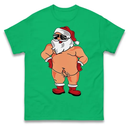 st knickerless Funny Santa Claus Christmas T Shirt