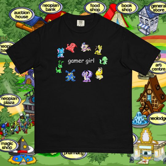 Neopets Gamer Girl T-Shirt, Gift for Neopets Fans, Gamer Girl Shirt