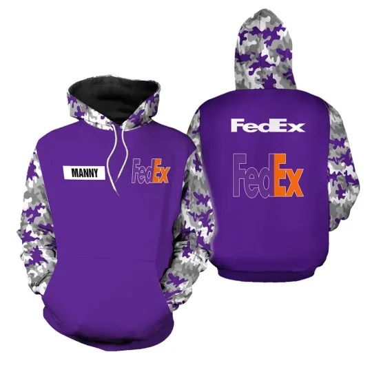 Fe.dexx purple camo 3D Hoodie