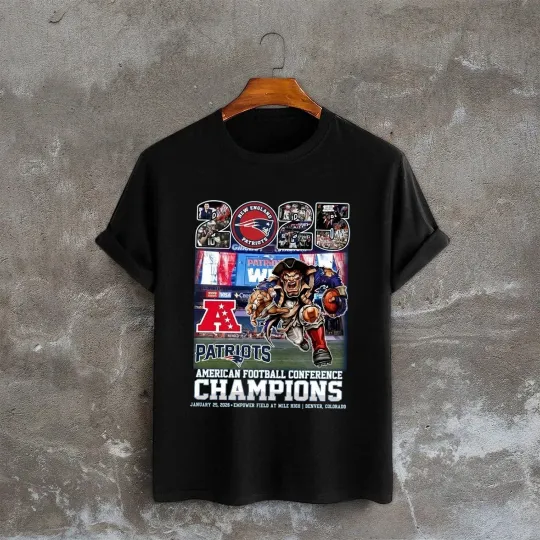 Discover New England Patriots Mascot 2025 Champions T-Shirt