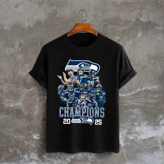 Discover Seattle Seahawks Conference Champions 2025 TShirt