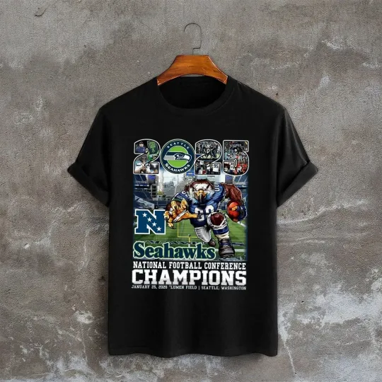 Seattle Seahawks Mascot 2025 Champions T-Shirt