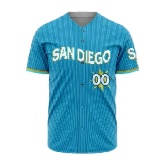 Discover Custom 2025 San Diego Padres City Connect Edition 3D Print Multicolor Jersey