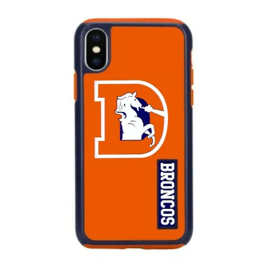 football Denver Broncos Retro Dual Hybrid Case for iPhone X & XS (5.8")