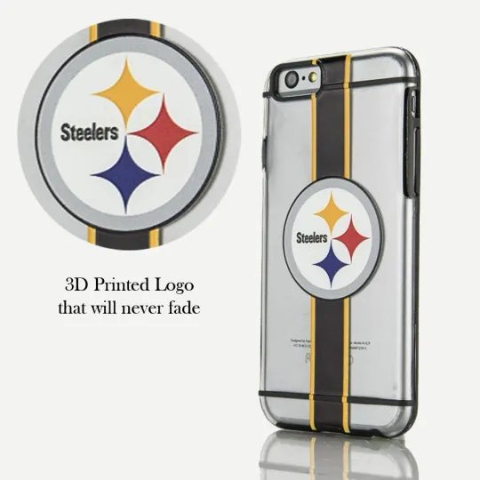 Discover football Licensed Pittsburgh Steeler Hydro Clear Case For iPhone 6 & 6s (4.7")
