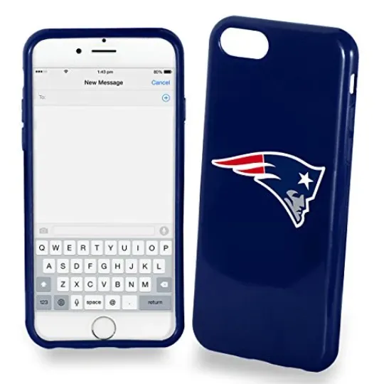 football New England Patriots Soft Case For iPhone SE (2022-20), 8, 7 (4.7")