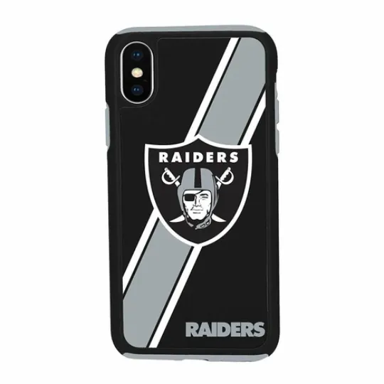 football Las Vegas Raiders Dual Hybrid Case for iPhone XS Max (6.5")