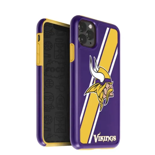 football Minnesota Vikings Dual Hybrid Case for iPhone 11 Pro, X & XS (5.8")