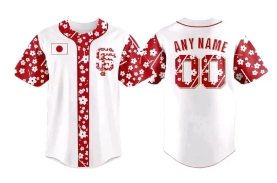 Discover Custom 2025 San Francisco Giants Japanese Heritage Edition 3D Print White Baseball Jersey