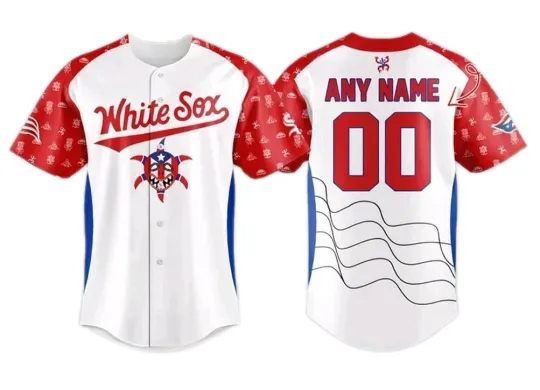 Custom 2025 Chicago White Sox Puerto Rican Heritage 3D Print Jersey